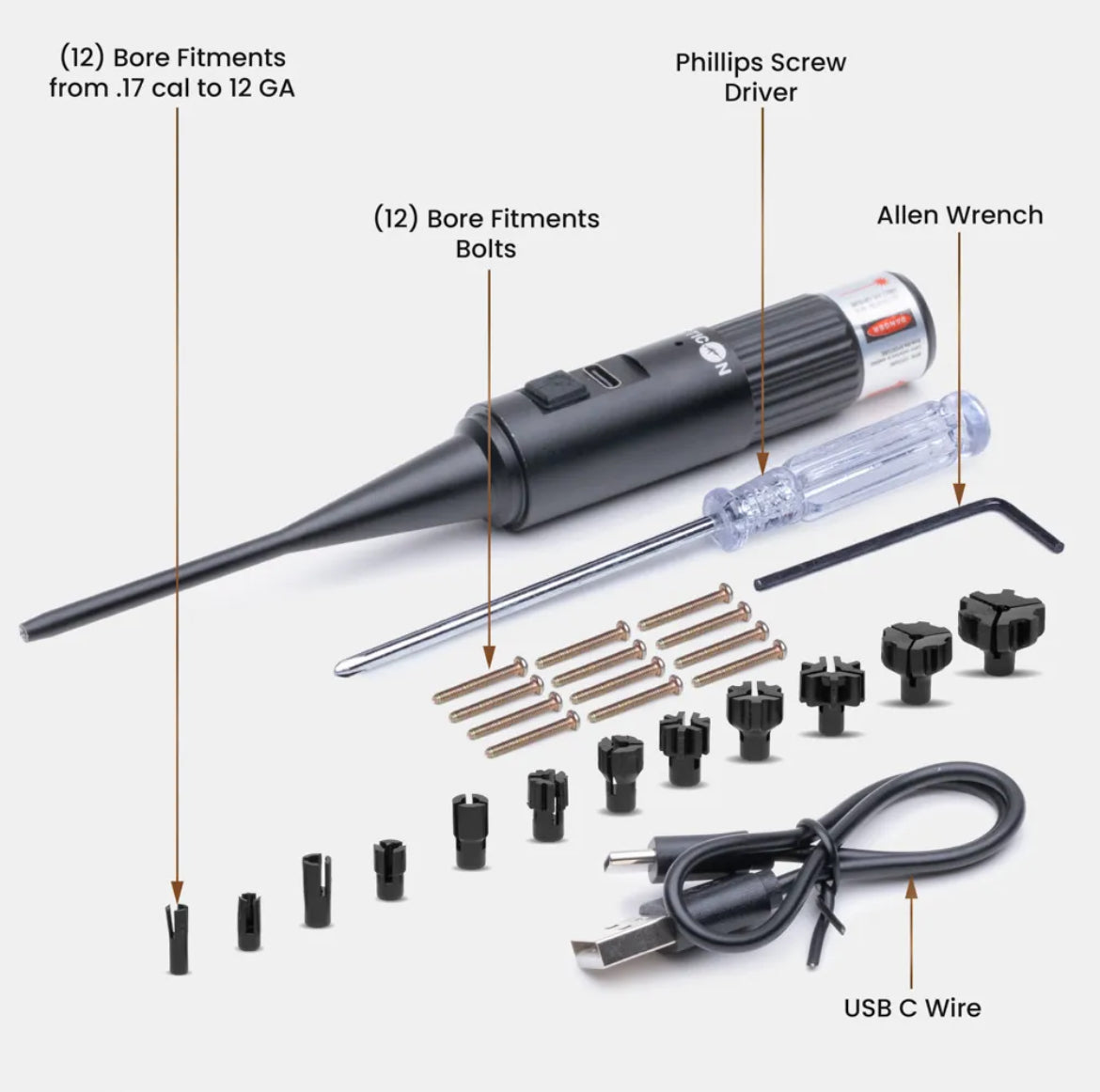 Universal Laser Bore Sighting Kit