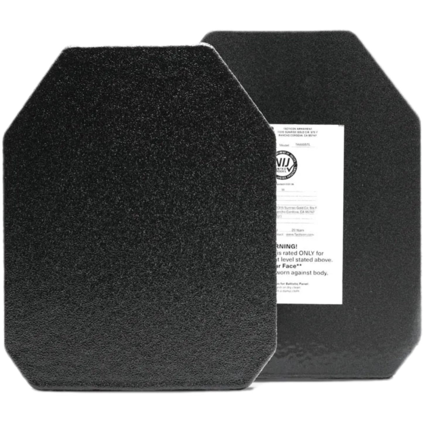 AR500 Level 3+ Body Armor Plates (Set of 2)