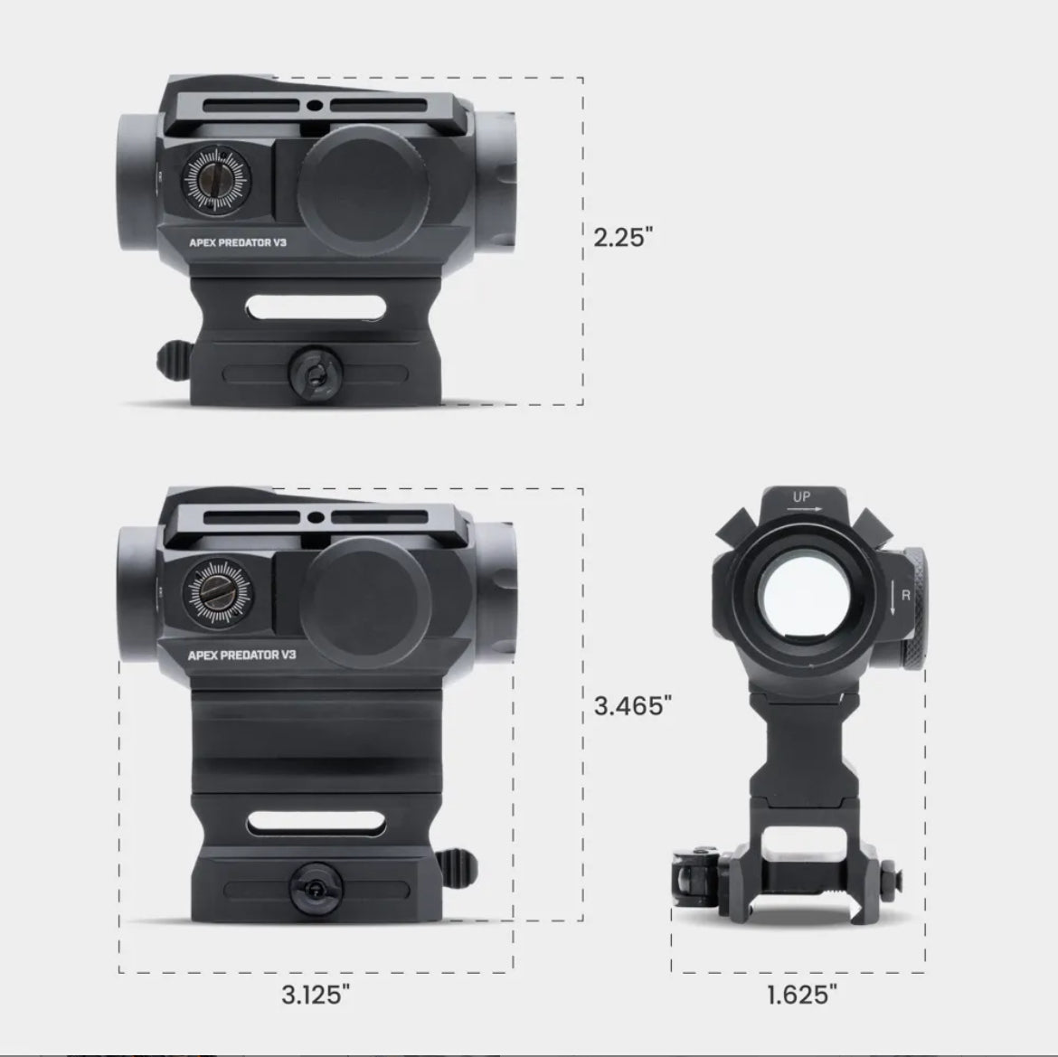 Apex Predator V3 Solar | Multi-Reticle Red Dot Sight